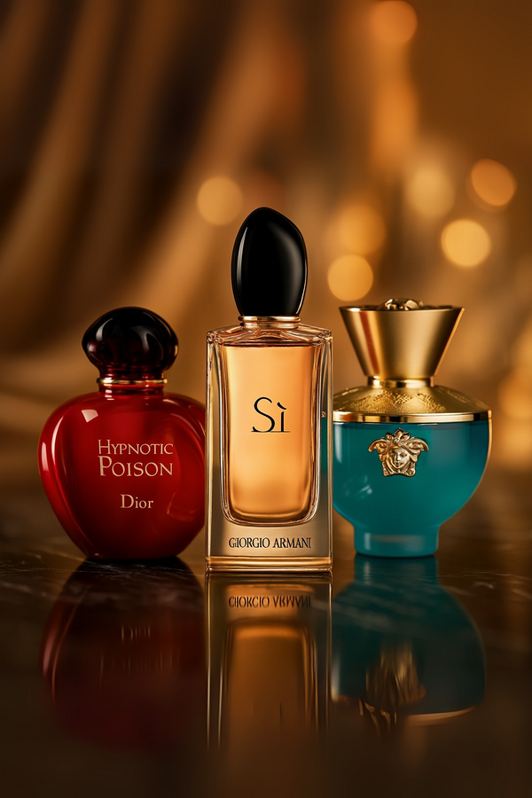 Set de 3 parfumuri: Dior HYPNOTIC POISON, Giorgio Armani SÌ, Versace DYLAN TURQUOISE 100ml