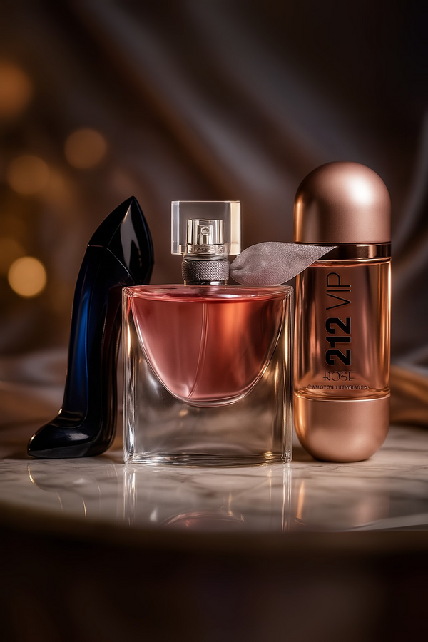 Set de 3 parfumuri: GOOD GIRL, Lancôme LA VIE EST BELLE, 212 VIP ROSÉ 100ml